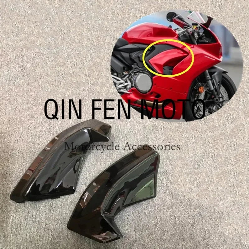 

Bright Black Motorcycle Left And Right Side Plate Fairing Fit For Ducati Panigale V2 2020-2022