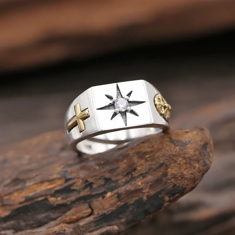 anillo-de-plata-de-ley-s925-joyeria-de-moda-personalizada-para-hombre-anillo-ancho-con-abertura-y-circonita-incrustada-anillo-de-plata-tailandesa-con-cruz
