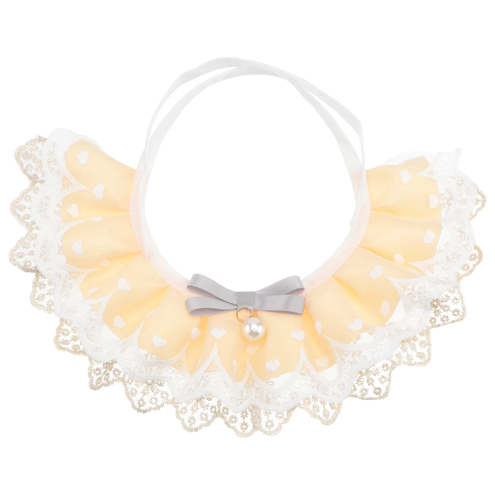 

Bib Scarf Collar Cute Dog Collar Adorable Scarf Cat Neckerchief Lace Pet Bib Comfortable Easy Wear Daily Party Use Pet Supply