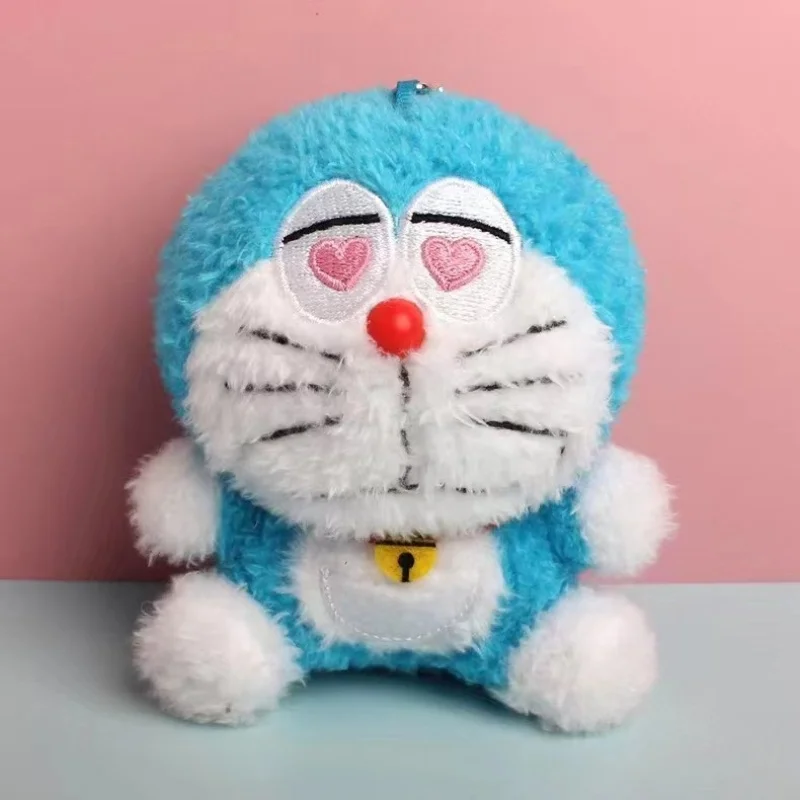 Anime Doraemon Cartoon Doll Plush Toy Keychain Pendant Backpack Backpack Pendant Decoration Cute Kawaii Jingle Cat Children Gift