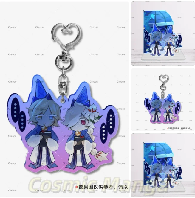 

Xmas Gifts Cookie Run Kingdom Cosplay Anime Cartoon Acrylic Key Chain Pendant Standing Sign Accessories Ornament Halloween Gift