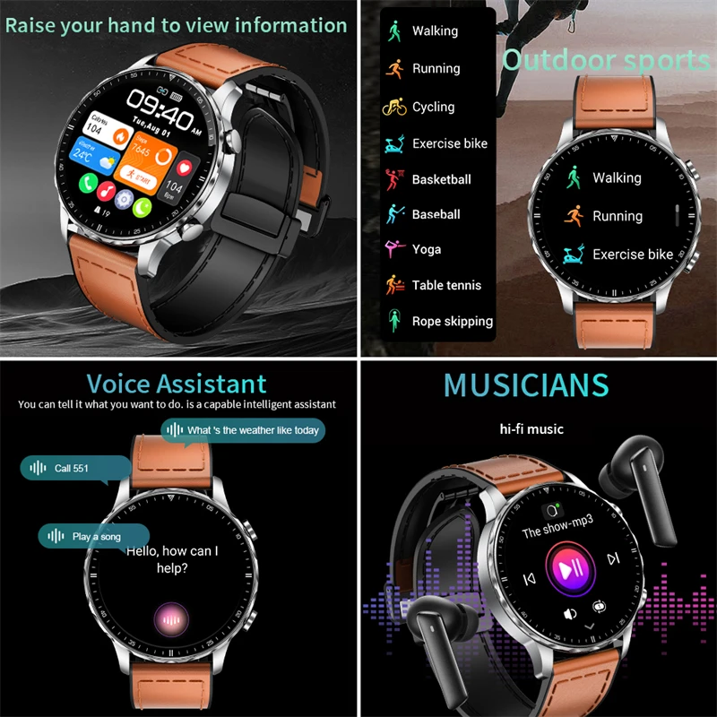 LIGE 2025 للرجال ساعة ذكية بلو - مراجعة Smartwatch Latest Watches For Men وسعره