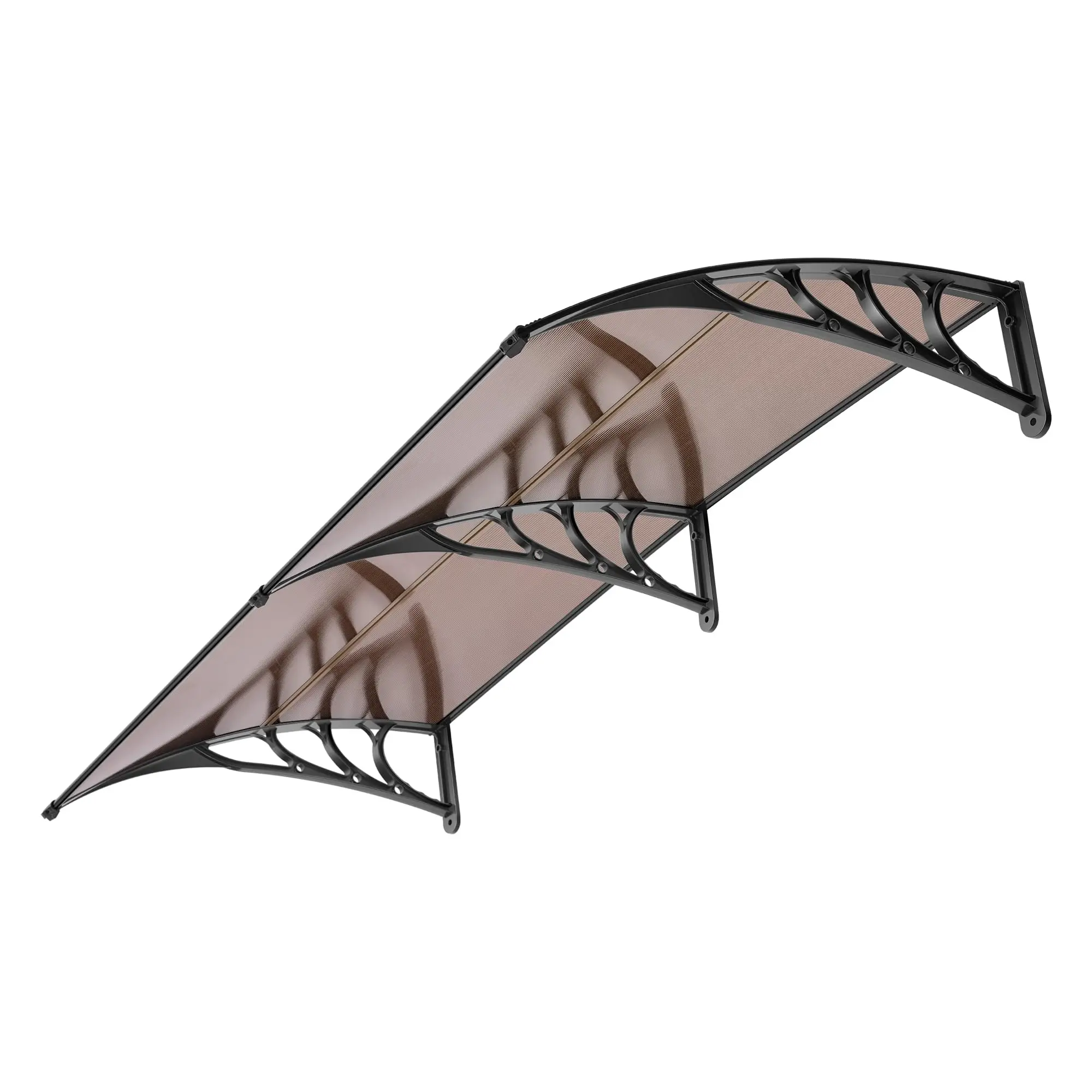 Polycarbonate Window Door Awning Brown 38 Inch x 78 Inch