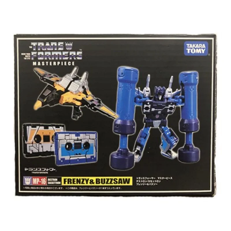 Takara Tomy-figuras de acción de Transformers para niños, MP-16, Frenzy, Buzzsaw, Robot Transformer