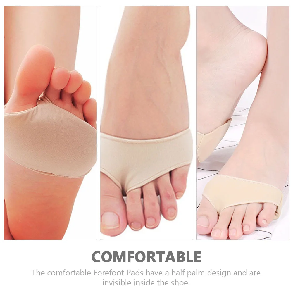 

1Pair High Heel Forefoot Pads Premium Comfortable Breathable Metatarsal Support Pain Relief Invisible Half Palm Pads for Women