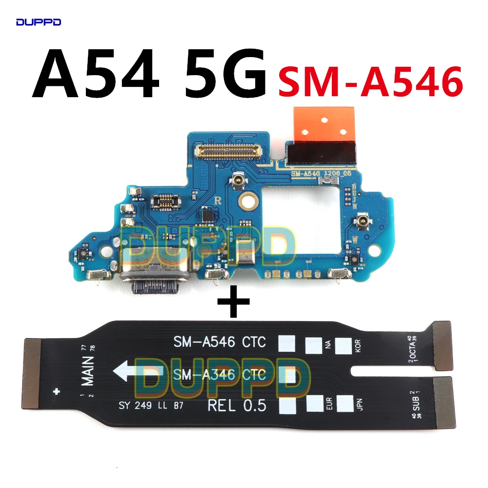 USB Fast Charging Charger Board For Samsung Galaxy A54 5G A546 A546B Main Motherboard Flex Cable