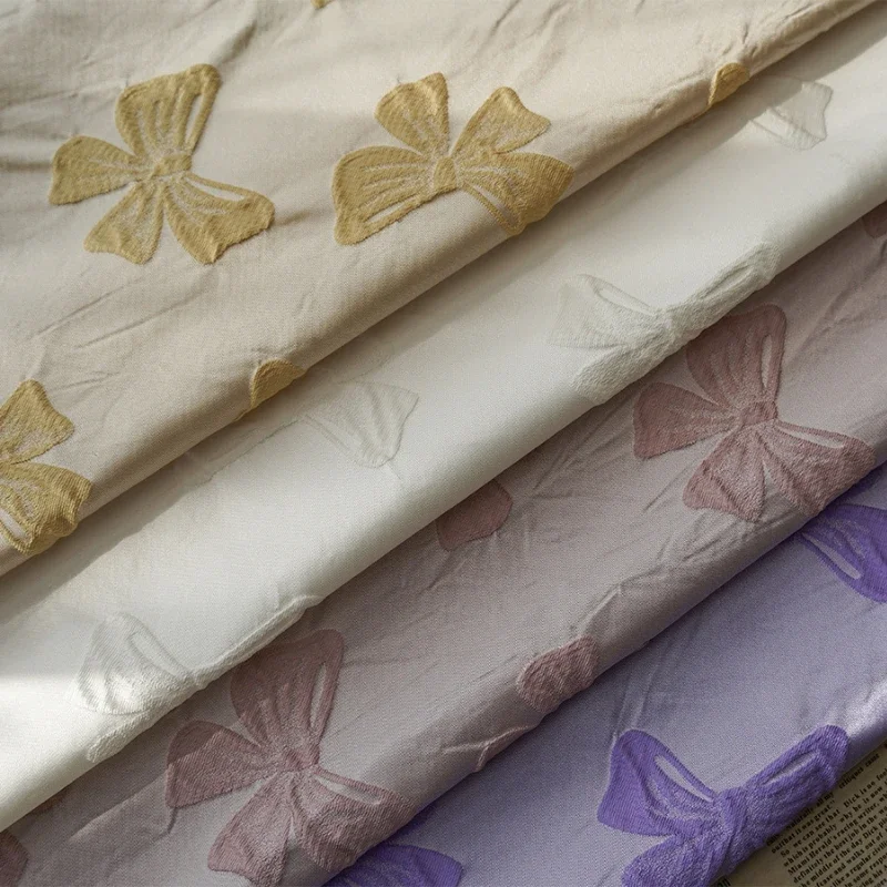 

Полиэстер, окрашенная в пряже жаккардовая ткань, осень-зима, черный бант, четкое платье, чемодан, костюм, модное шитье, оптовая продажа, ткань на метр