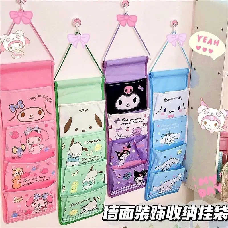 

Sanrio Hello Kitty Dormitory Wall Hanging Bag Wall Storage Hanging Bag Cute Student Dormitory Supplies Artifact Girl Gift