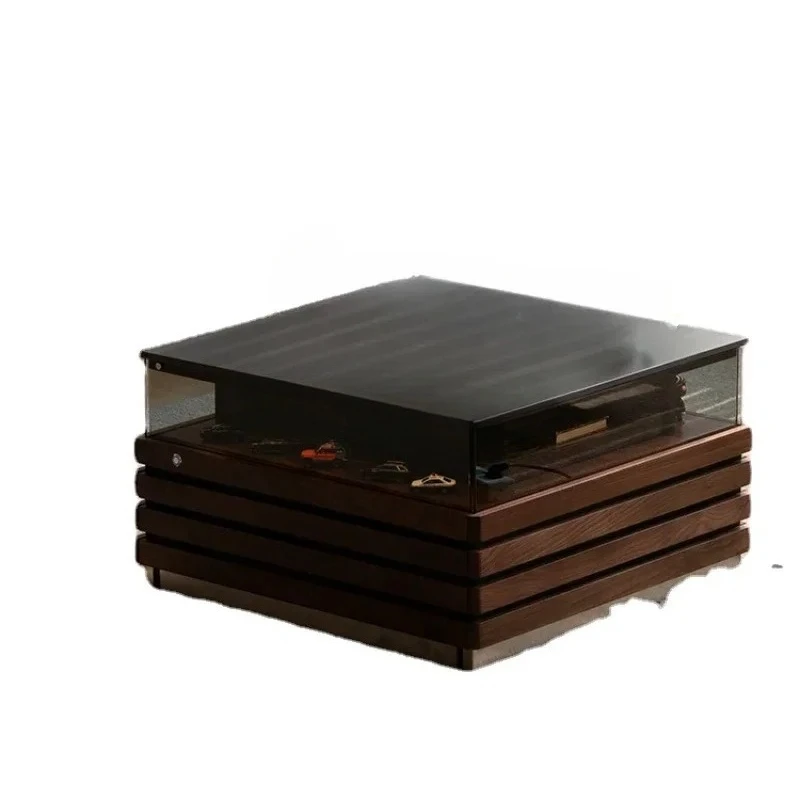 

Solid Wood Lighting Atmosphere Black Walnut Modern Black Square