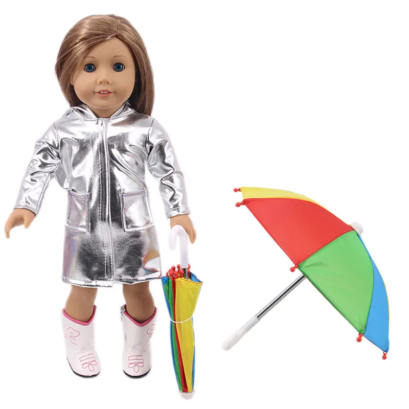 Doll Accessories, 7 Types Of Doll Umbrellas,  For 18-inch American Girl Dolls And 43cm Bald Dolls, The Best Gifts For Girls