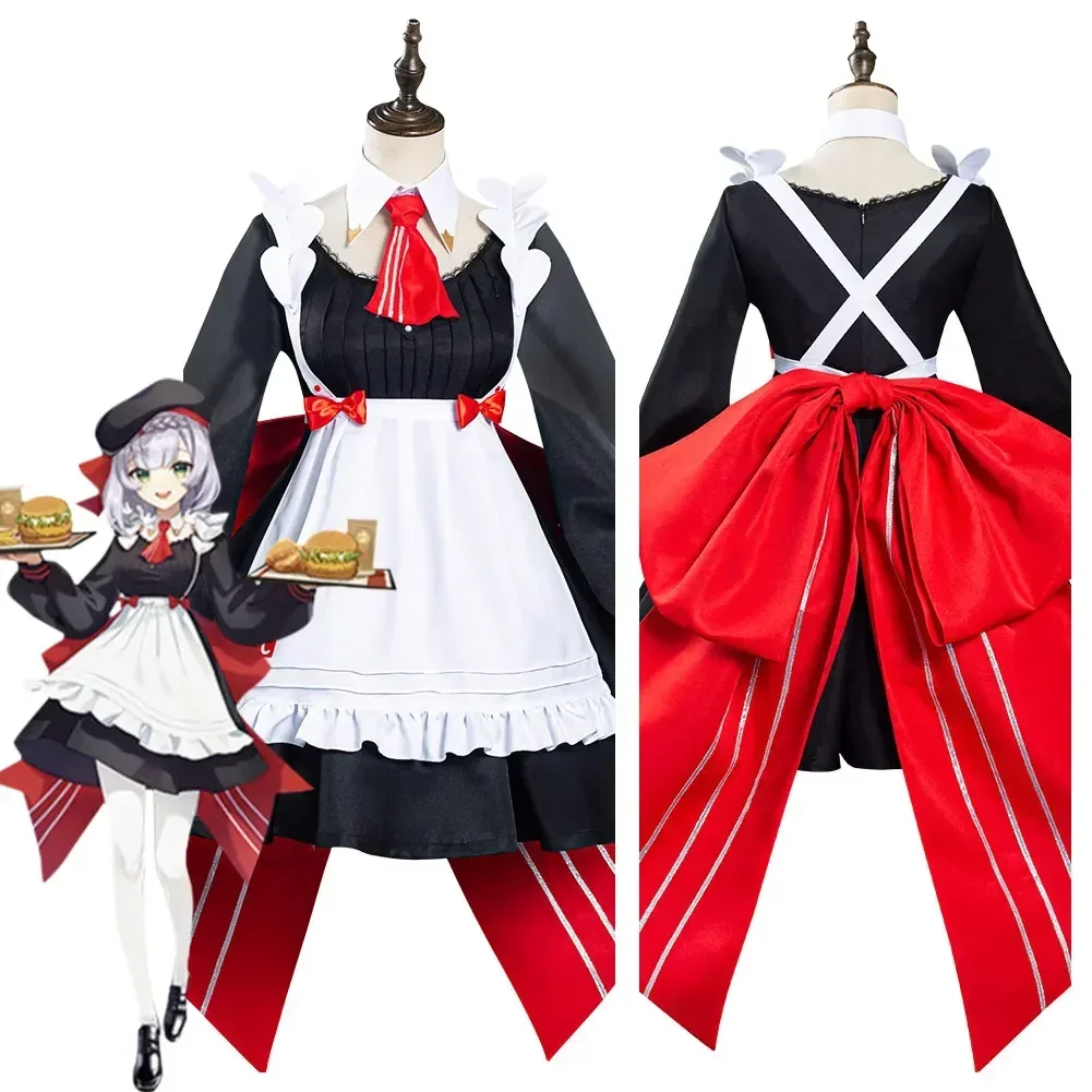 

Anime Genshin Impact Noelle Maid Dress Cosplay Costume Halloween Carnival Suit