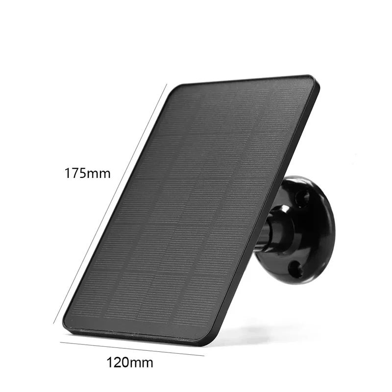 10W5V Solar Battery Charger Micro USB+Type-C 2 in 1 Charging Portable Solar Panel for Security Camera Small Home Lighting System