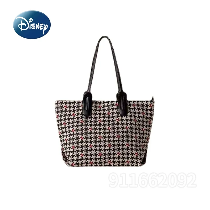 Disney Mickey New Women's Handbag Luxury Brand Original 2-Piece Set for Women's Bag Large Capacity Cartoon Fashion Tote Bag