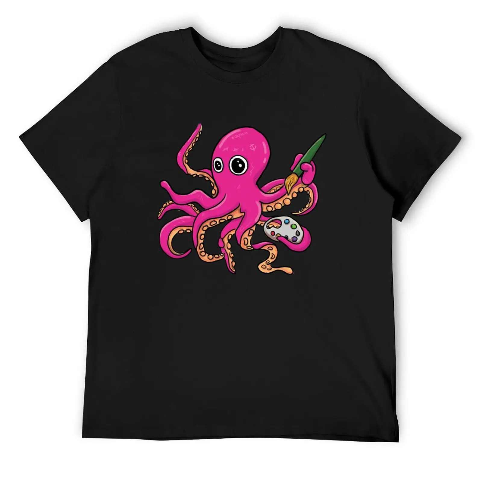 

Cute octopus artist T-Shirt new edition heavyweights funny t shirts for men