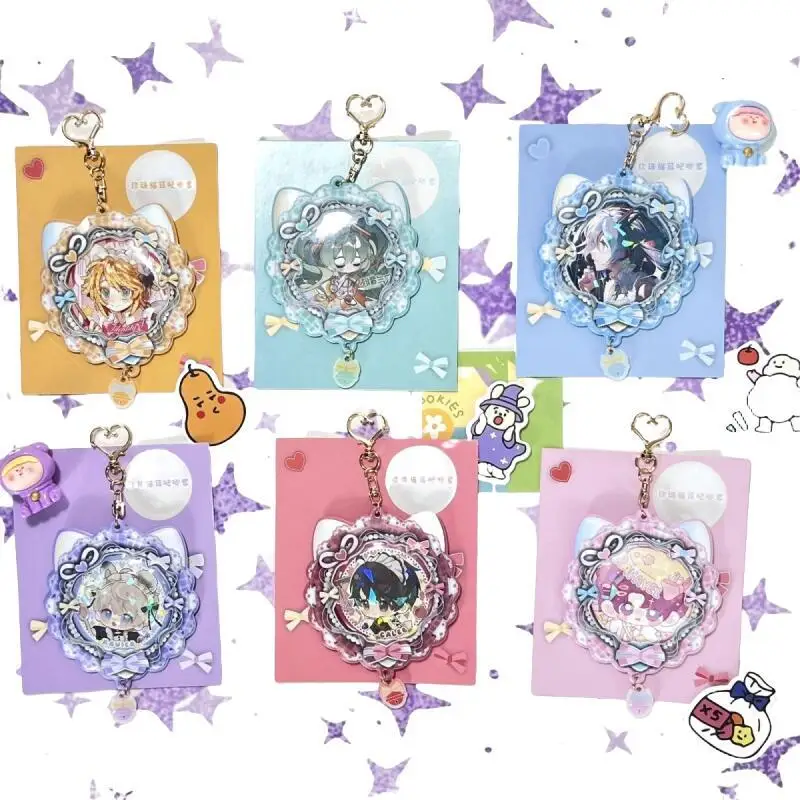 

Cute Pvc Heart Shaped Clasp Pearl Cat Ears Badge Protective Case Goods Badge Backpack Display Itabag Pendant Boy Girl Game Fan