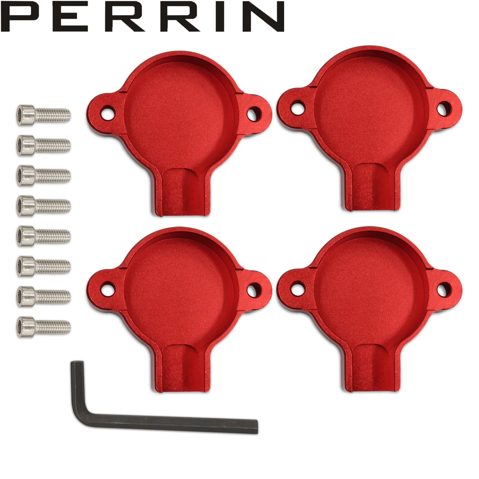 

Car Modification Cam Solenoid Cover 4PCS Red For 2013-2023 Subaru BRZ Toyota 86