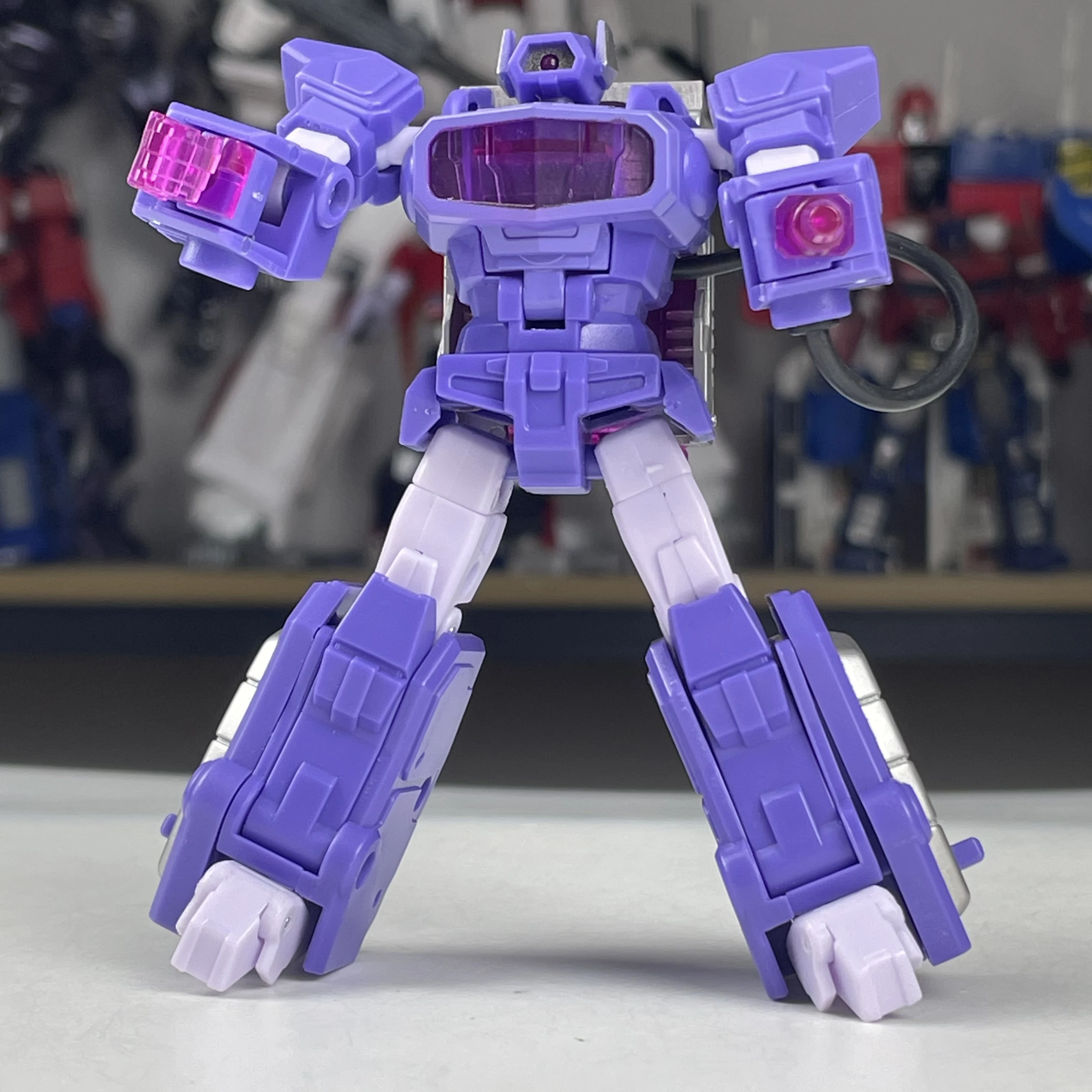 Juguetes transformadores PocketToys PT03 10CM Shockwave G1 versión animada Robot a pequeña escala modelo colección de figuras de acción Anime