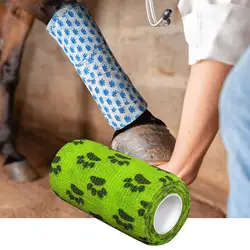 Cohesive Bandages 10cm Guard Vet Wrap Tape Self Adhesive Bandage Non Woven for Outdoor Sports Fixation Dogs Paws Strain Dressing
