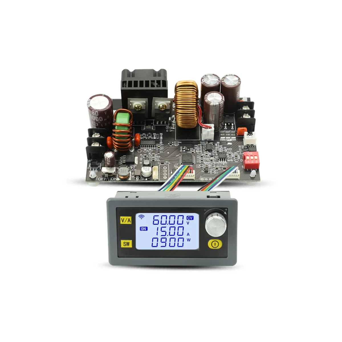 900W DC CNC Antihypertensive Boost Converter 6-70V Adjustable Power Supply Input Constant Voltage Solar Charging Module