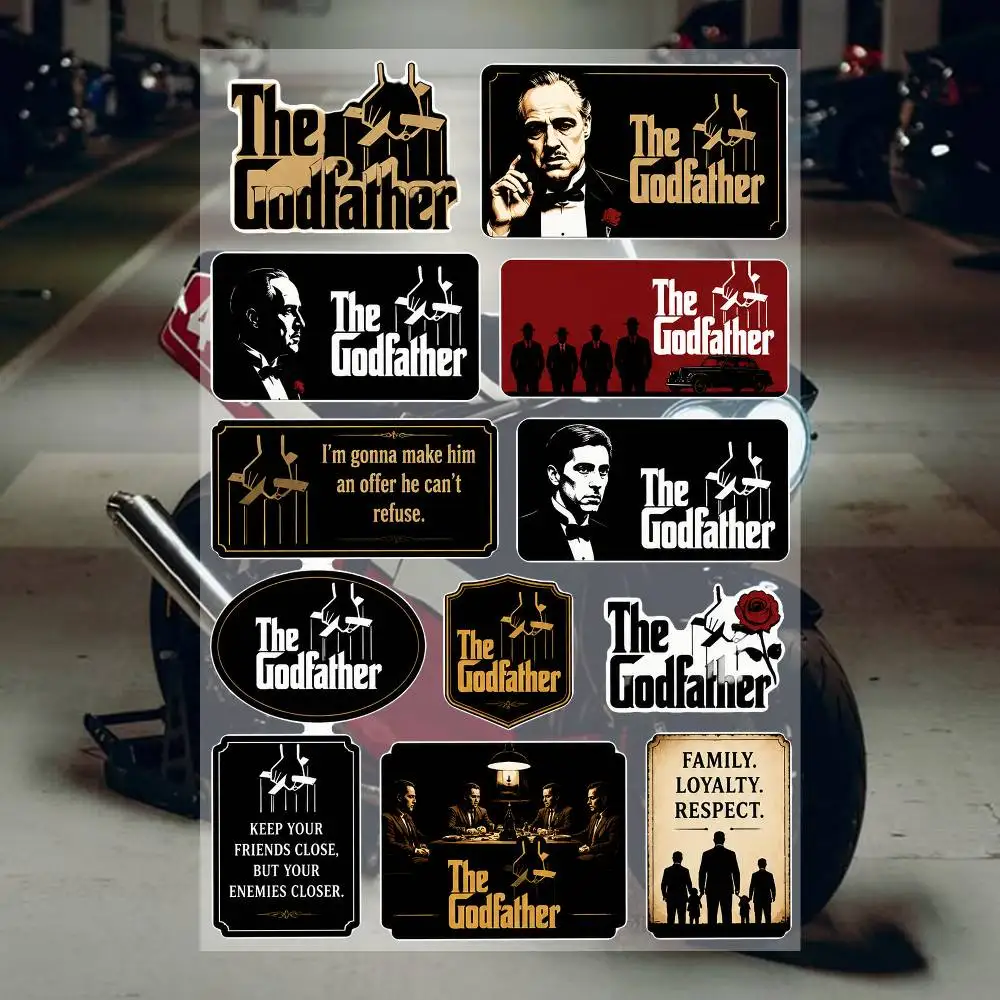 T-he GodfaT-her Wasserdichte Vinyl-Aufkleber für Auto, Motorrad, Fahrrad, Skateboard, Laptop, Flasche, Telefon