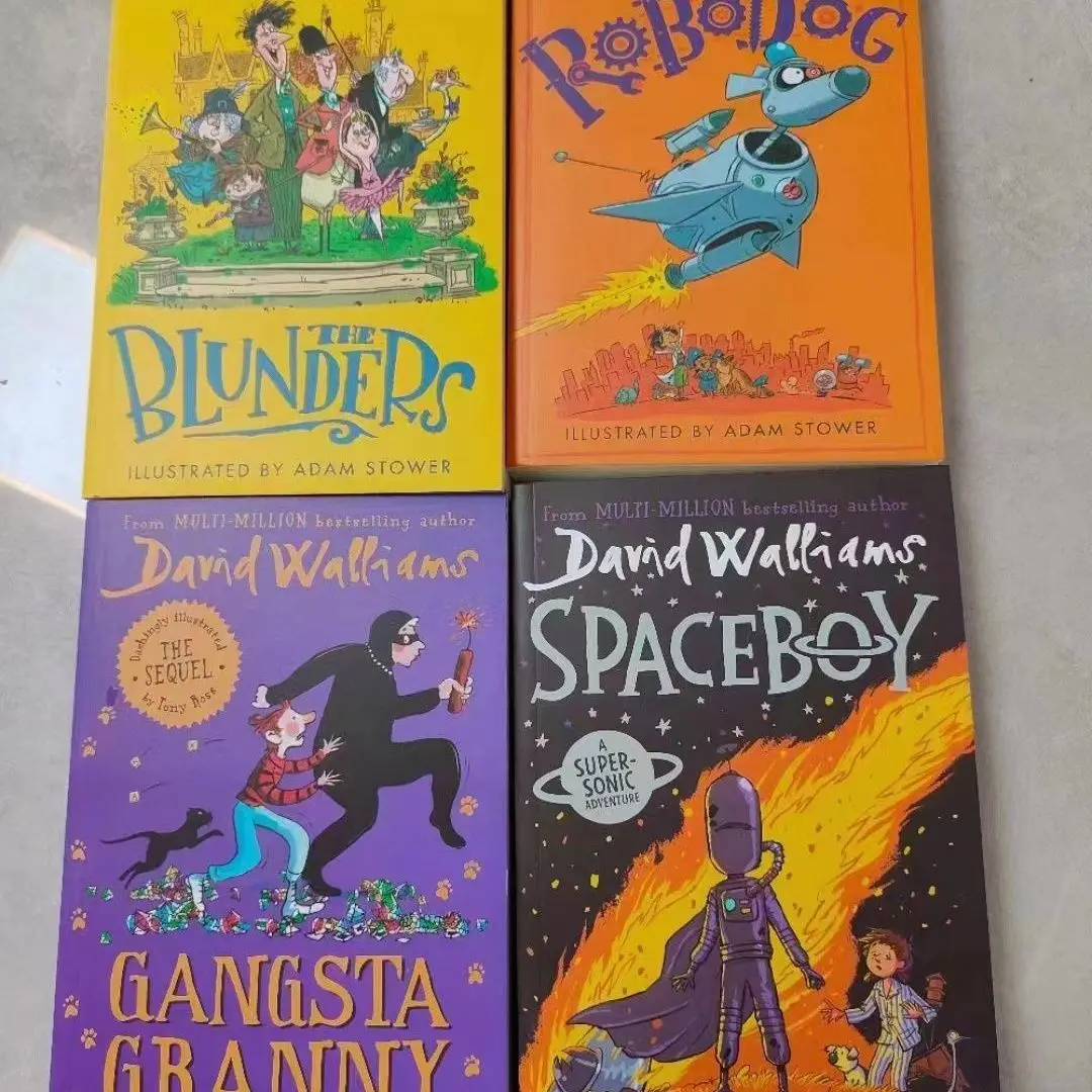 David Walliams 4 Books David Walliams Juvenile Humor Novels Children's Healing Growth Literature