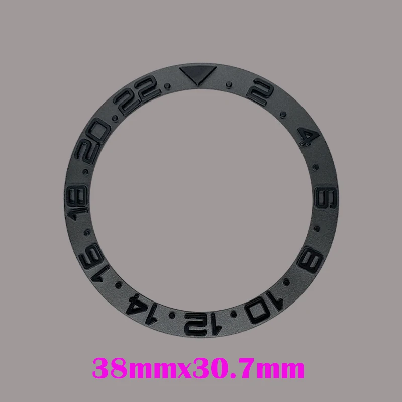 38mm*30.6mm Curved Convex Metal Bezel Insert Ring Fit for SKX007 SKX009 SRPD GMT SUB Seamaster 300 Watch Case Bezel Ring Parts