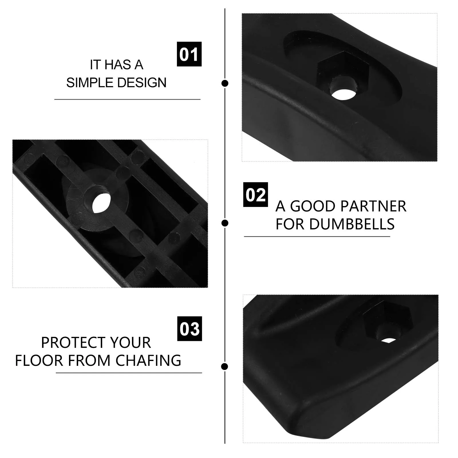 

4pcs Dumbbell Rack Stand Holder For Weights Floor Protection Durable Storage Rack Stands Brackets Exercise Fitness Equipment