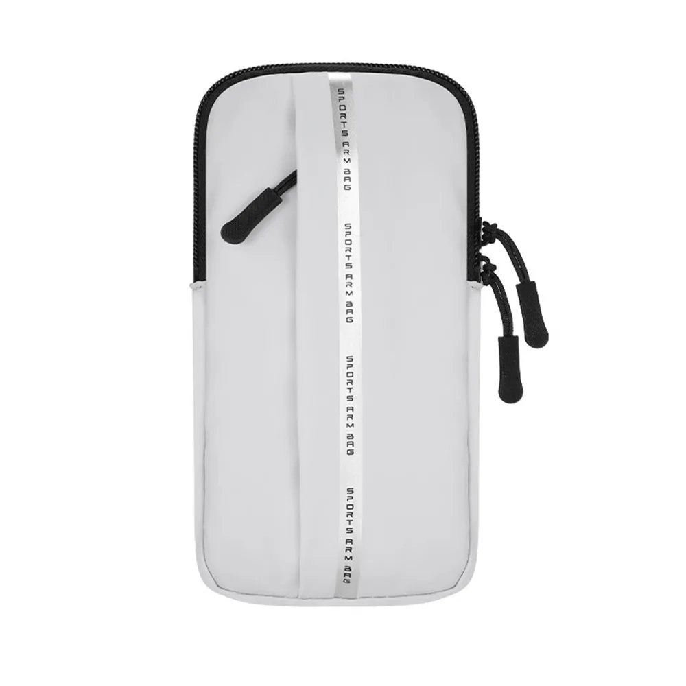 

PU Running Mobile Phone Arm Bag Waterproof Large capacity Running Phone Holder Double-layer Elastic Armband Sports Phone Case