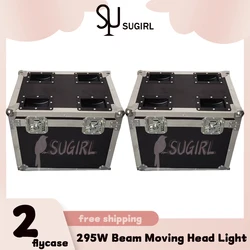 0 Tax 2 Flycase For 295W Beam Moving Head Light 14R Beam 8+8+8 Rotating Prisms Dj Dmx Stage Light Party Effect