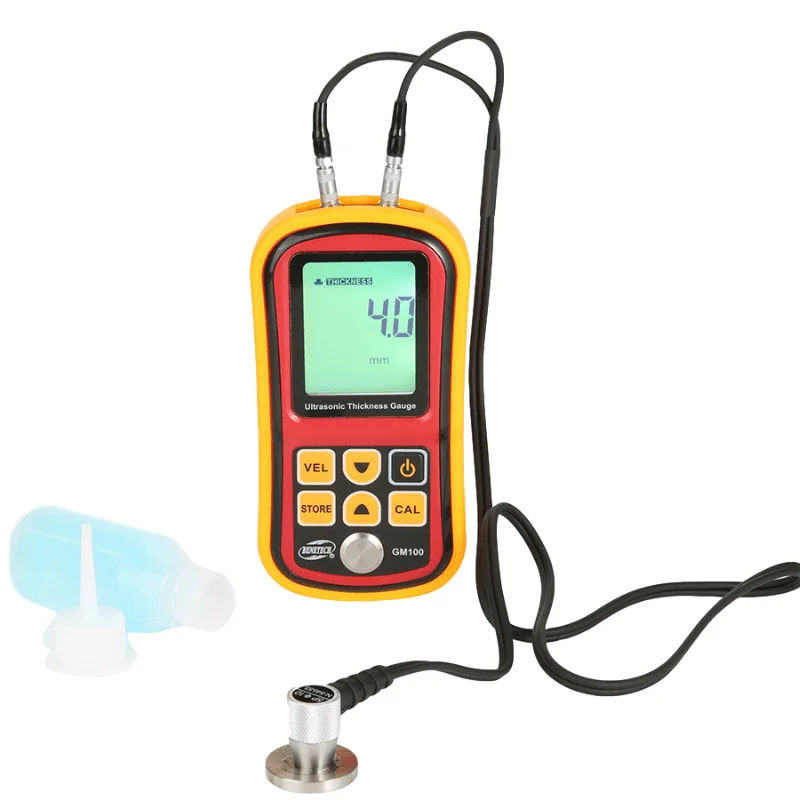 1.2~225mm Ultrasonic Thickness Gauge Voice Sound Velocity Meter Measuring Instruments with Retail GM100
