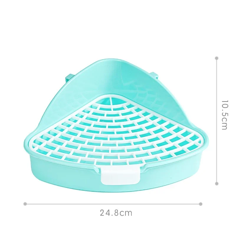 Rabbit Litter Tray Toilet Animal Potty Trainer Bunnies Corner Toilet Box for Ferret Hamster Dragon Cat Guinea Pig Dutch Supplies