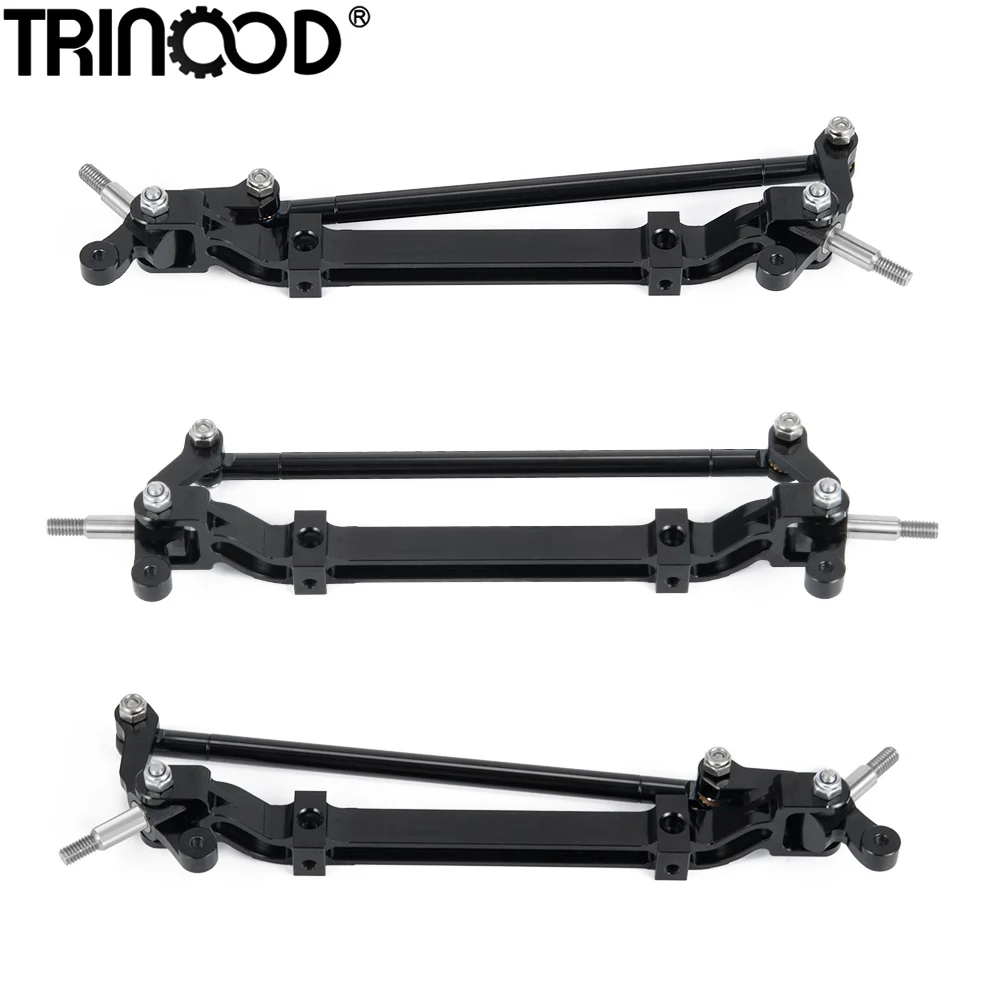 TRINOOD Metal Front Axle Steering Rod Link Pole 179mm for Tamiya 1/14 RC Trailer Tractor Truck Car Upgrade Accessories