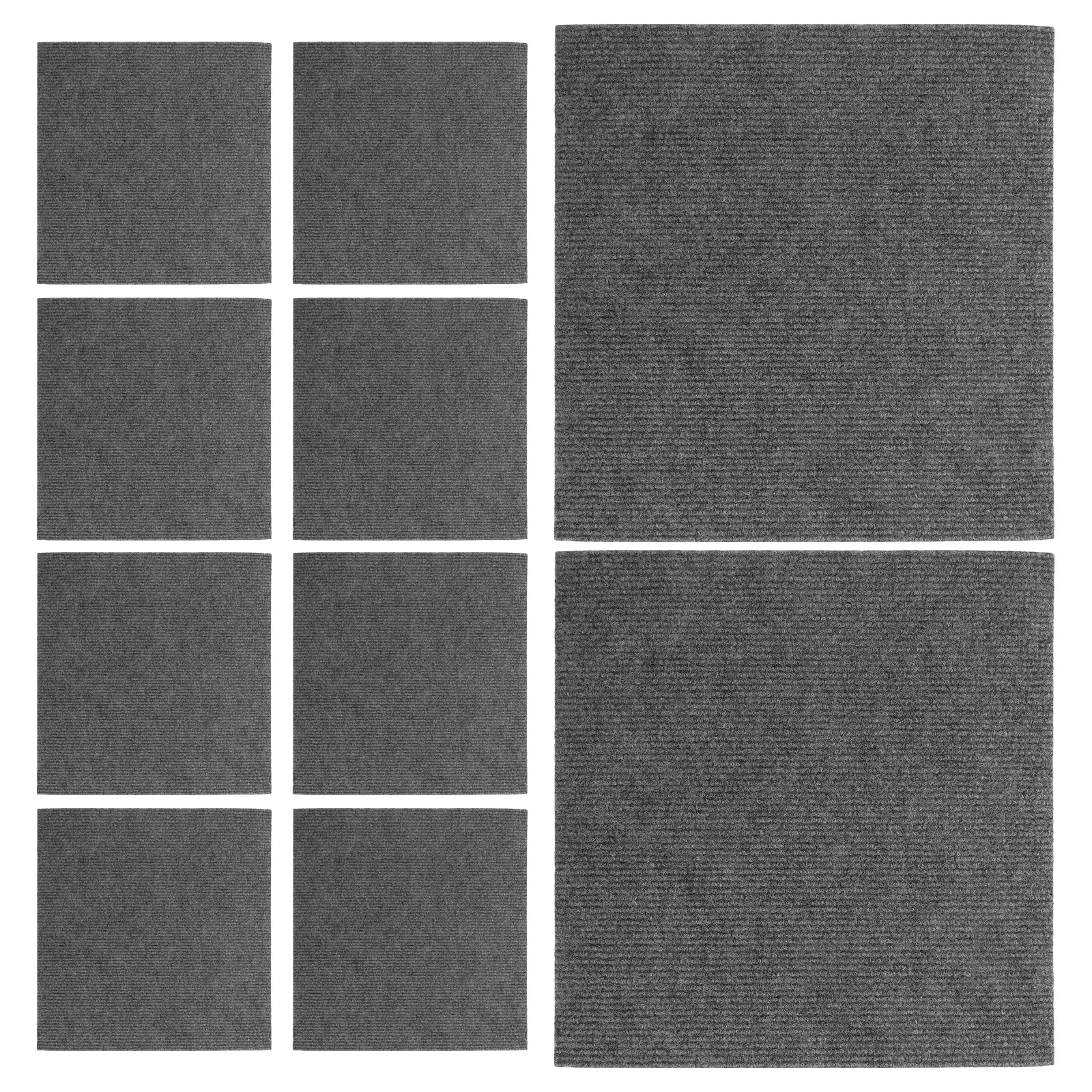 

10Pcs Self Adhesive Carpet Squares Commercial Grade Waterproof Non-Slip Flooring Solution for Office Mall High Traffic Floor