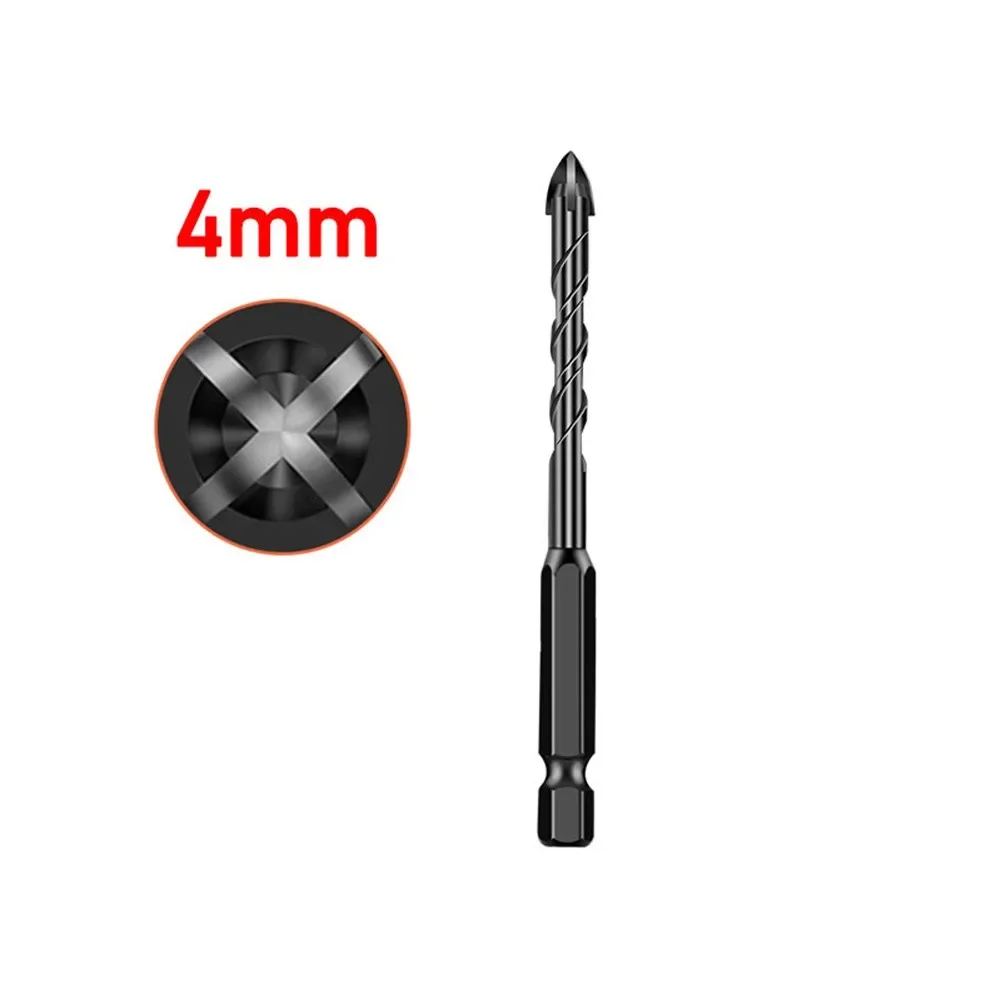 Kits Drill Bit Ceramic Components Cross Drill Four-Blade Glass Groove Perforated Spiral Triangle Attachment Cement