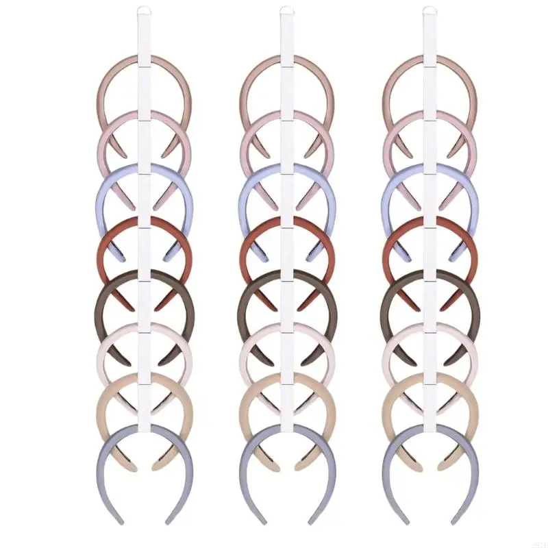 

2025 New Stretchable Fabric Headband Holder Organizers for Girl Hairband Storage Hanger