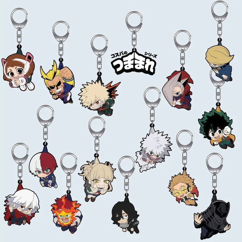 Llavero Acrílico de 6 cm de My Hero Academia, Himiko Toga, Anime, Dibujos Animados, Decoración para Mochila, Colgante, Mercancía de Anime, Regalo para Fans
