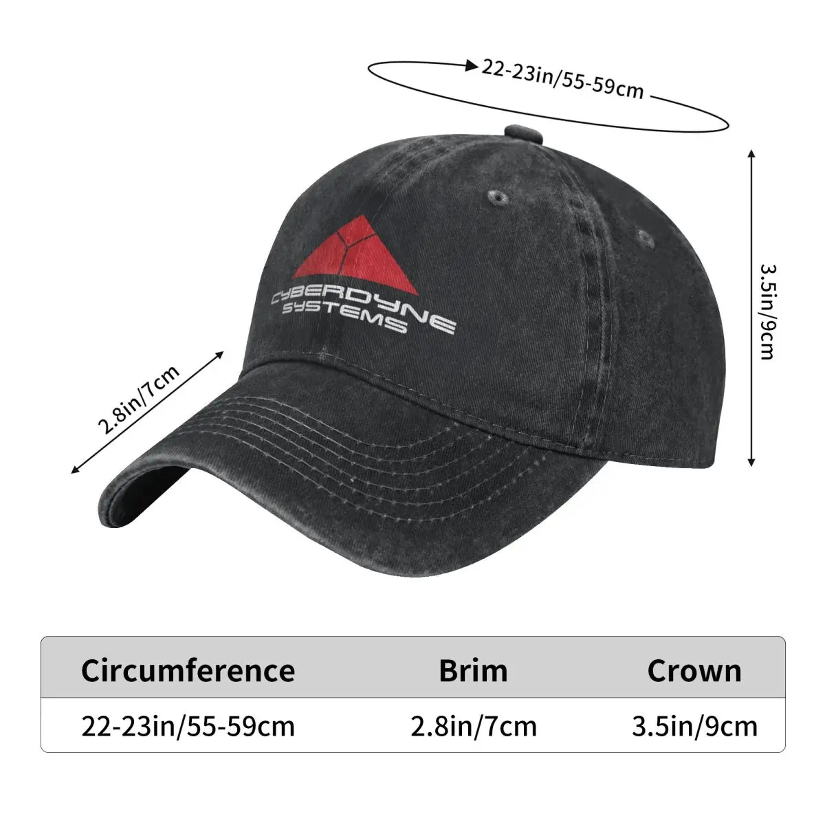 Cyberdyne Systems Fashion Baseball Cap Peaked  Men's Hat Women's  Sun Visor 