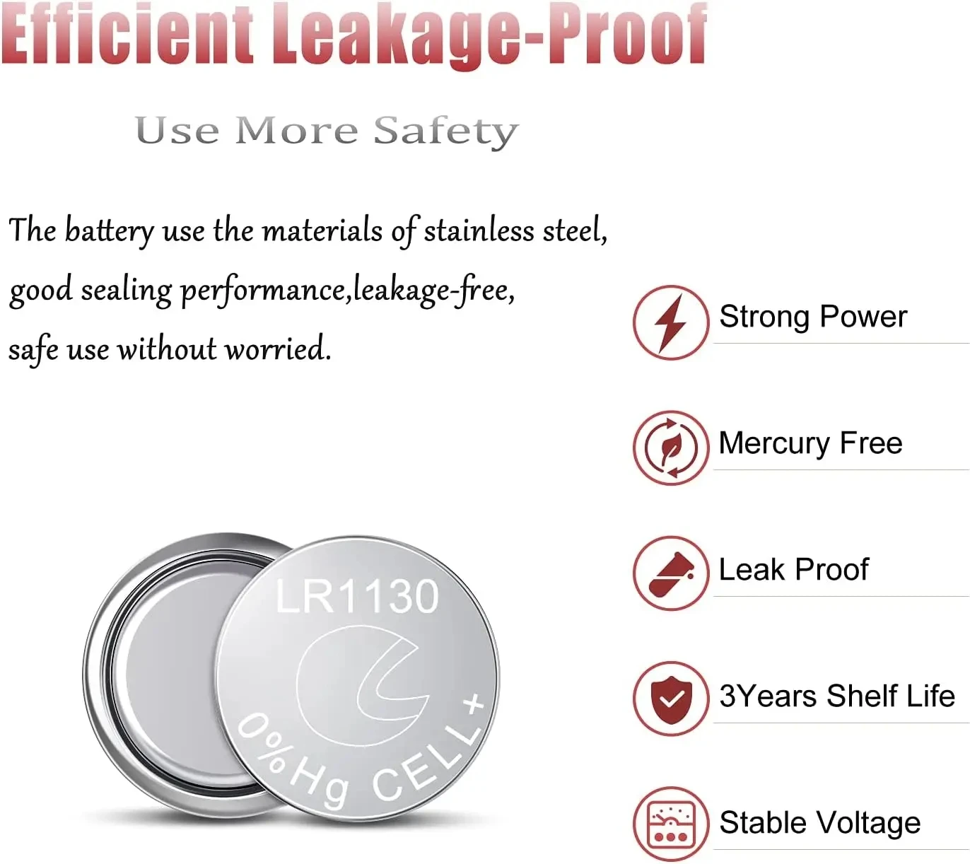 LR1130 AG10 85mAh SR1130 189 Button Pilas Batteries 389 LR54 L1131 389A 1.5V Alkaline Coin Cell For Clock Watch Battery