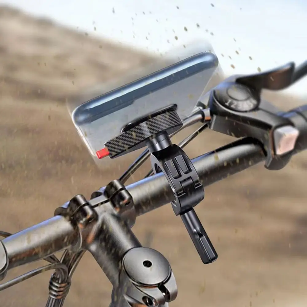 Bicycle Handle Bar Motorcycle Phone Holder Bracket Holder Quick Lock Handle Bar Clip Phone Holder Easy Installation