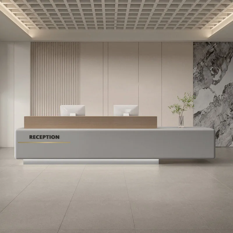 Receptionist Customer Reception Desks Modern Elegant Service Counter Reception Desks Display Welcome Scrivania Office Furniture