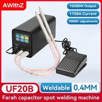 AWithZ UF20B Farad Capacitor Spot Welding Machine 18650 Lithium Battery DIY Nickel Sheet Spot Welding Machine AC110~240V