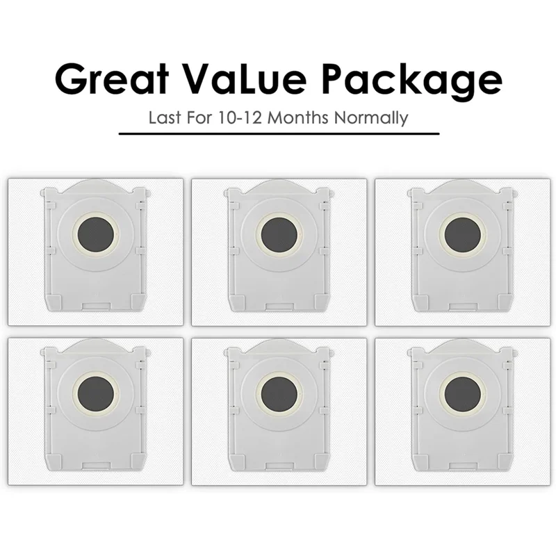 【الكعكة الساخنة】أكياس غبار بديلة لـ ECOVACS DEEBOT X8 PRO OMNI/ T50 MAX PRO Omni/ T50 PRO Omni Robot Vacuum Cleaner