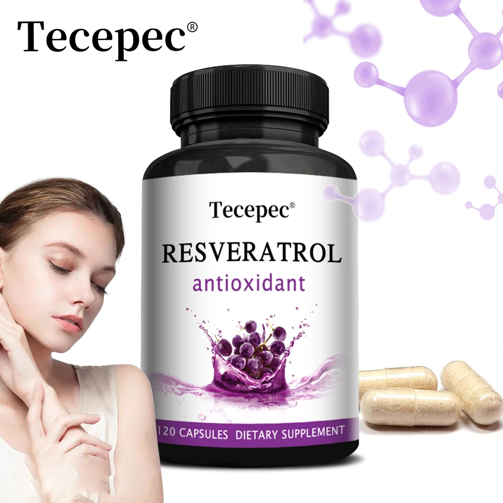 

RESVERATROL Antioxidant - Supports Healthy Immunity, Brain, Digestion and Cardiovascular Function, Promotes Smooth Skin