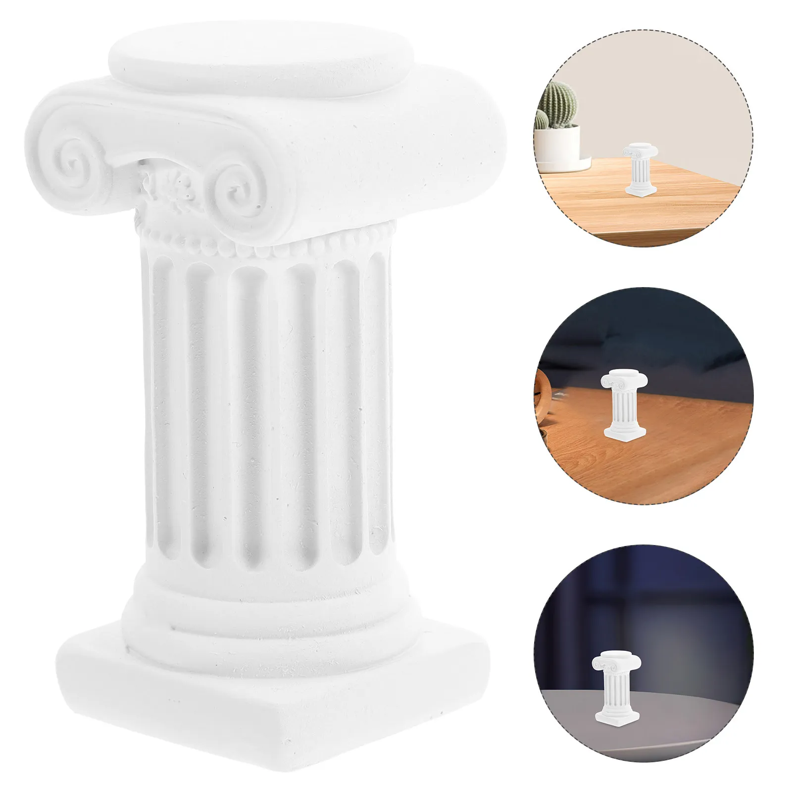 

Миниатюрная римская колонна из смолы в греческом стиле, элегантная настольная скульптура, реквизит для фотосессий, украшение для свадебного декора, украшение для песочницы
