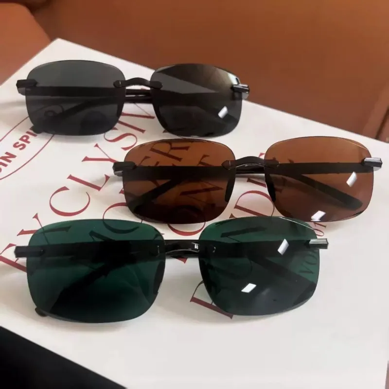 3pcs New and Popular Glasses for Men and Women, Trendy Frameless Cut Edge Fashion Glasses