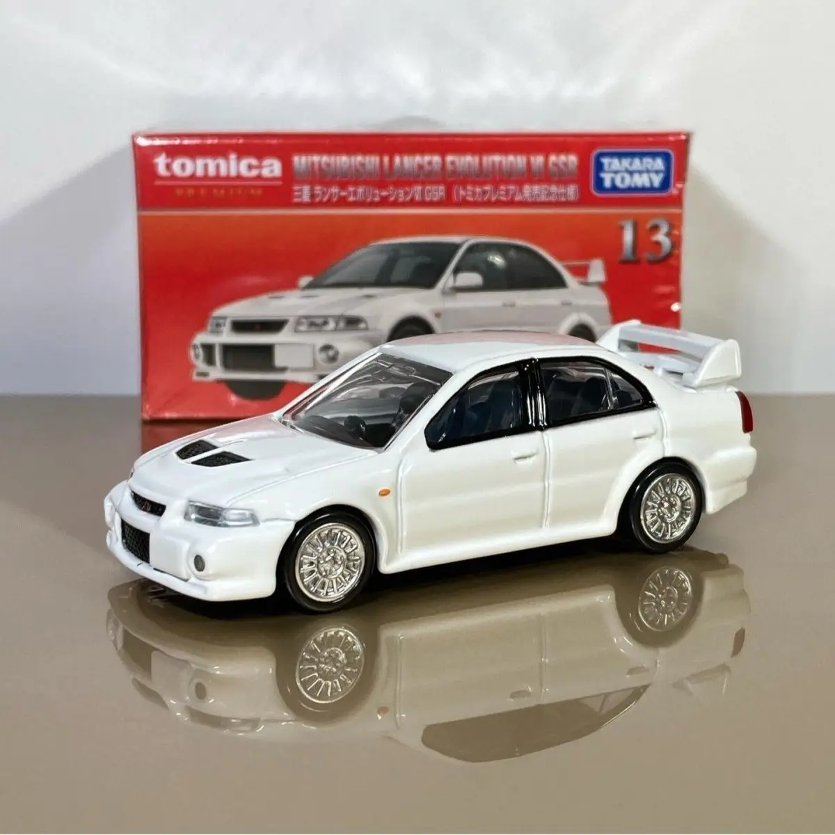 TOMY JDM Mitsubishi Lancer Evolution VI GSR Alloy Car Diecasts & Toy Vehicles Car Model Miniature Scale Model Car For Children