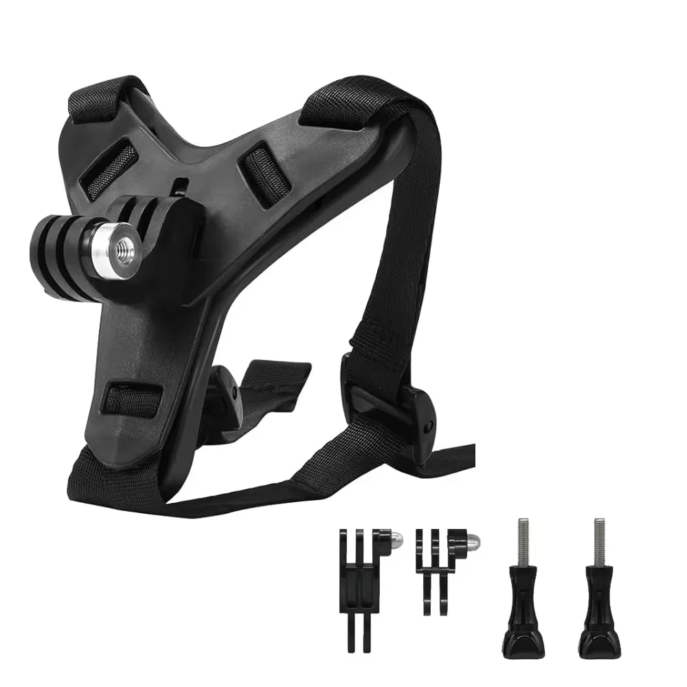 12 in 1 Vlog Accessories Kit for Mobile Phone & Action Camera Outdoor Riding Motorcycle Helmet Chin Strap for GoPro Hero 12 11 9