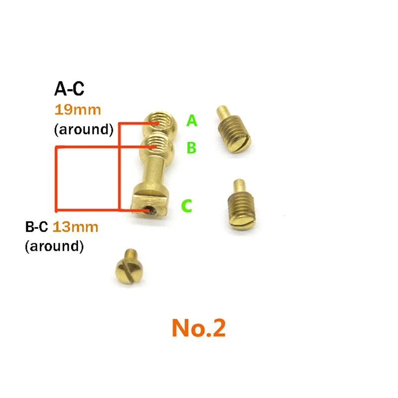 1 set of Sax adjustment screw Sax screw double ball adjustment screw Saxophone adjustment screw repair parts
