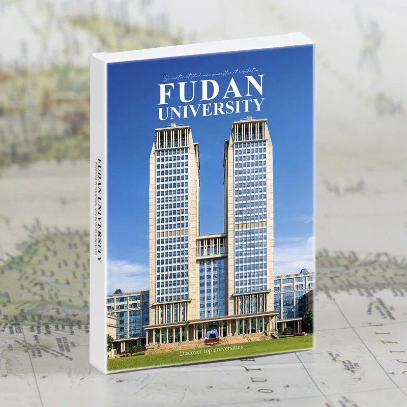 Fudan University Postcard, 30 Pcs/set of English Postcard Letter Pad , University Commemorative Card Decorative Wall Stickers