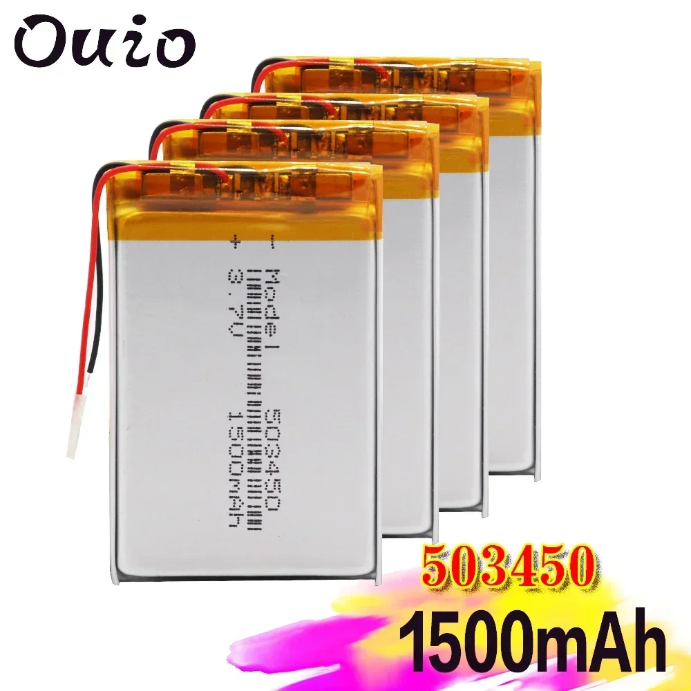 523450/503450 3.7V 1500mAh Lipo Battery Replacement Li-ion Lipo Lithium Li-Po Polymer Rechargeable Battery For Bluetooth Speaker